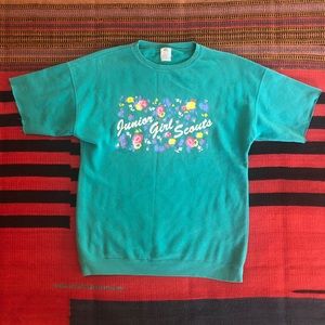 Vintage Cropped Junior Girlscouts Sweater
